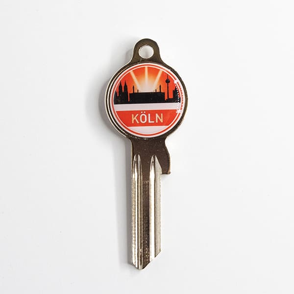 Ihr neuer Schlüssel mit dem Wahrzeichen von Köln - bei Keys & More: Schlüsselrohlinge von Städten