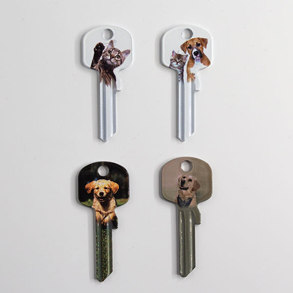 Schlüsselrohlinge mit Tierbildern beim Schlüsseldienst in Kleve